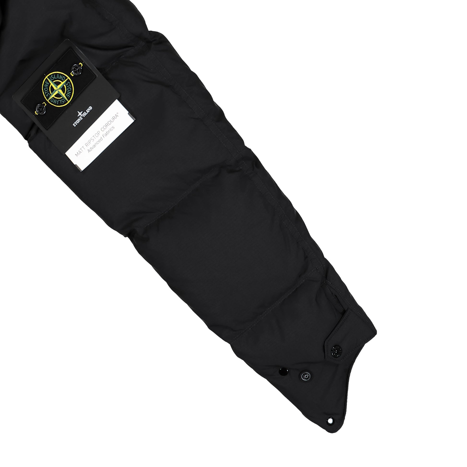 Stone Island Down Parka With Water Resistance And Snap Pockets Black Parka K2S154100019-S0182 V0029 Detail View 6 | GATE