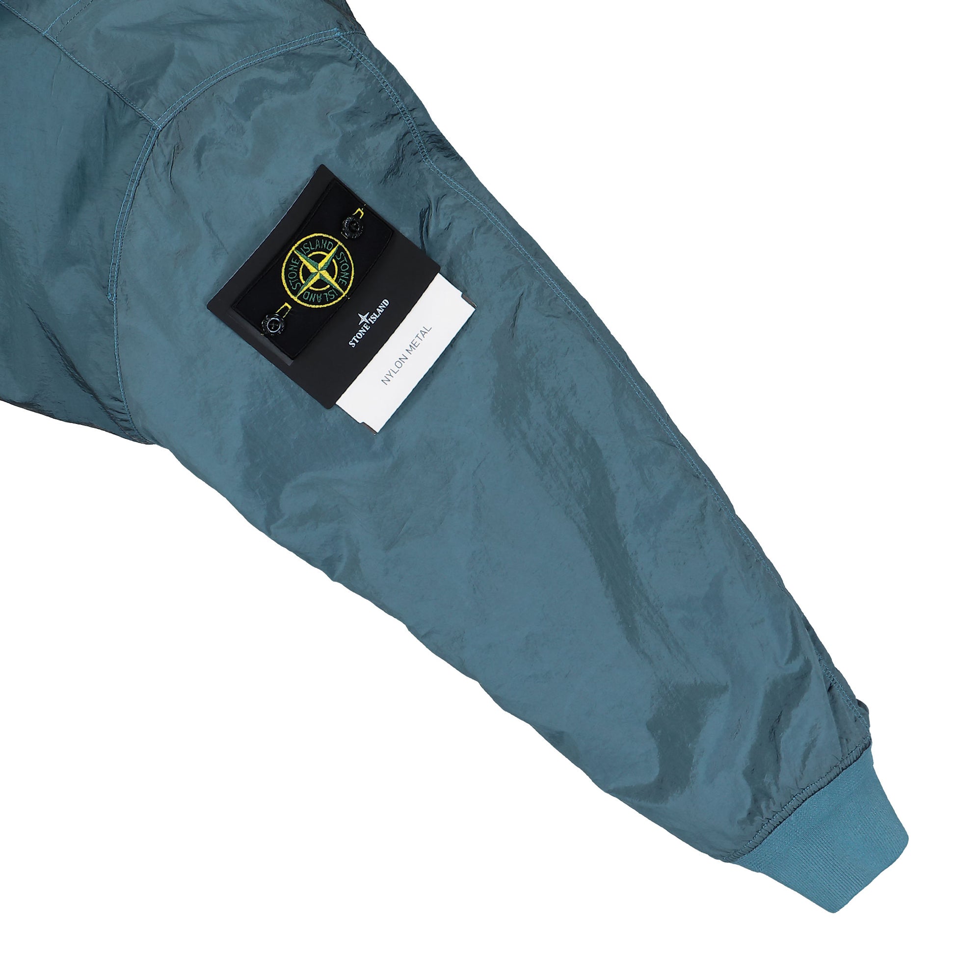 Stone Island Bomber Jacket With Anti-Drop And Zip Pockets Steel Blue Jackets K2S154100038-S0019 V002B Detail View 5 | GATE