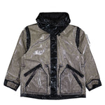 Stone Island Hooded Parka With Prismatic Effect And Padded Lining Pearl Grey Parkas K2S154100079-S0237 V0061 Detail View 1 | GATE