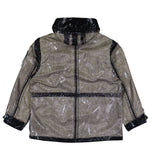 Stone Island Hooded Parka With Prismatic Effect And Padded Lining Pearl Grey Parkas K2S154100079-S0237 V0061 Detail View 2 | GATE