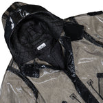 Stone Island Hooded Parka With Prismatic Effect And Padded Lining Pearl Grey Parkas K2S154100079-S0237 V0061 Detail View 3 | GATE