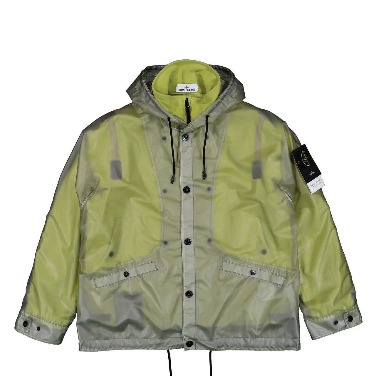 Stone Island Jacket With Detachable Lining And Polyurethane Shell Fern Jacket K2S154100085-S0243-V005D Detail View 1 | GATE