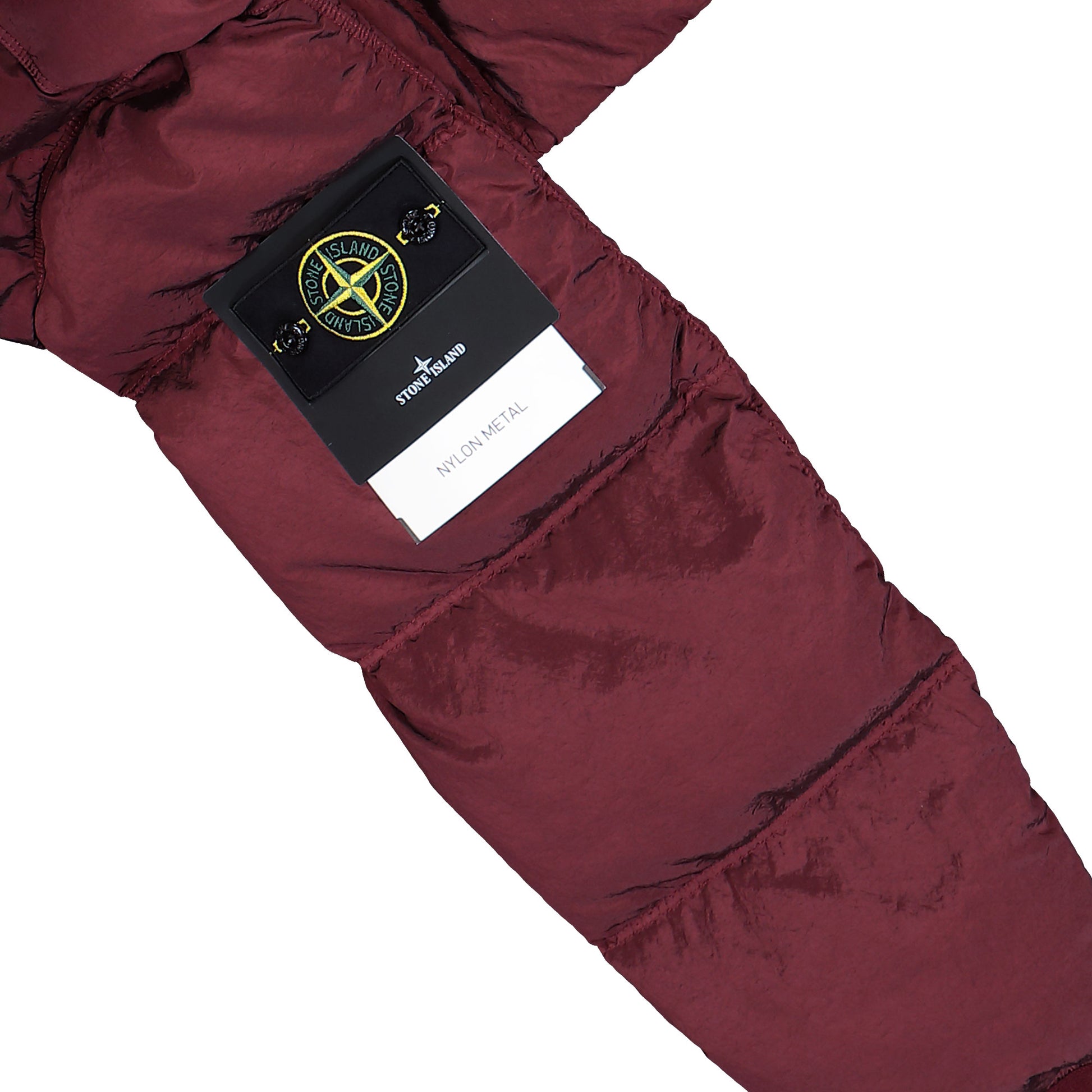 Stone Island Down Jacket With Anti-Drop And Nylon Metal Burgundy Jackets K2S154100088-S0019 V0012 Detail View 7 | GATE