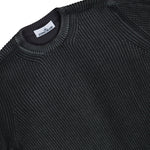 Stone Island Crewneck Jumper With Two Tone Spray And Fishermans Rib Lead Grey Knitwear K2S155100016-S00Z4 V0062 Detail View 3 | GATE