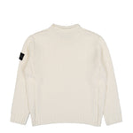 Stone Island Mock Neck Jumper With Reverse Stitch Details Ivory Knitwear K2S155100019-S00N5 V0093 Detail View 2 | GATE