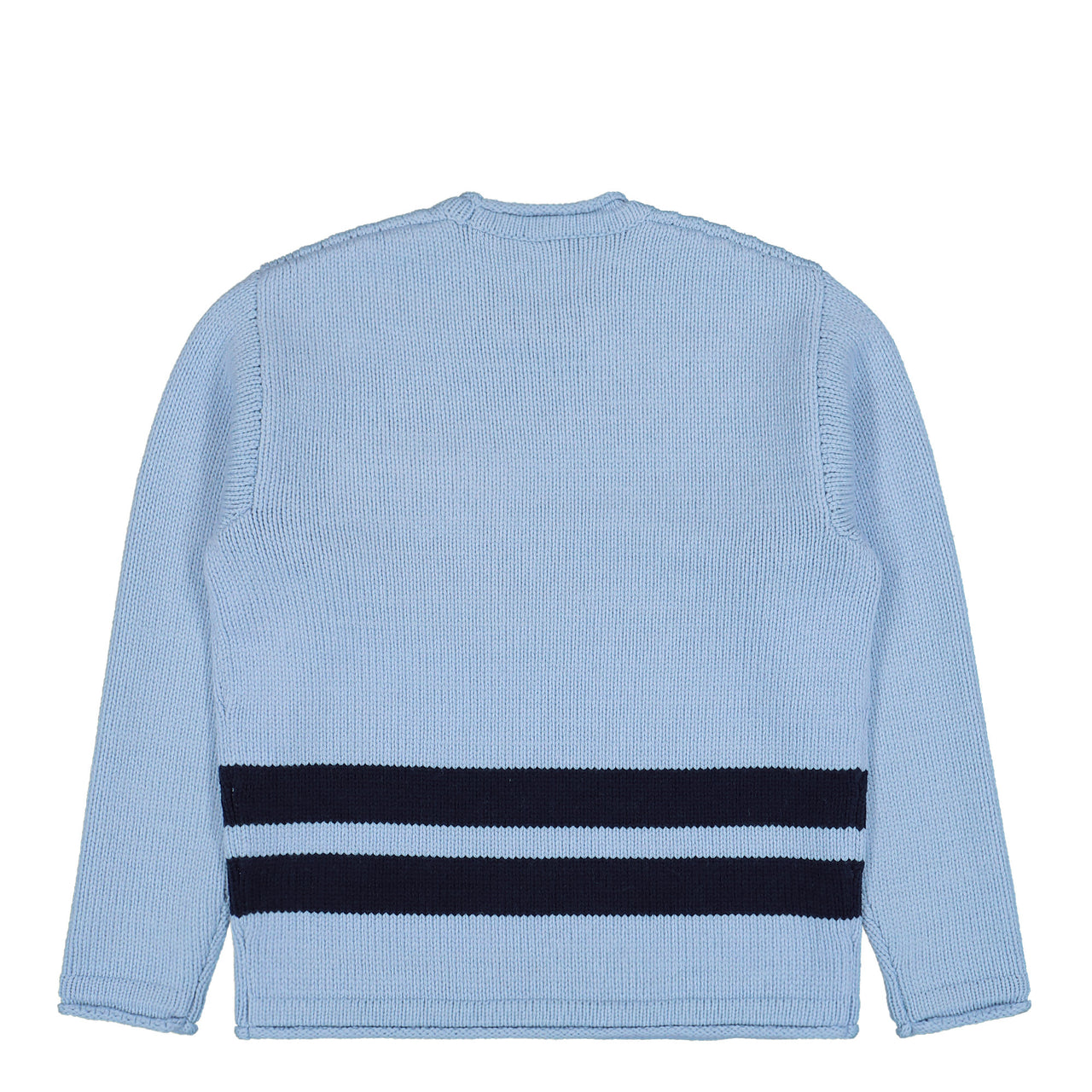 Stone Island Marina Crewneck Knit Sweatshirt Blue Knitwear K2S15 5100029-S00XD V0040 Detail View 1 | GATE
