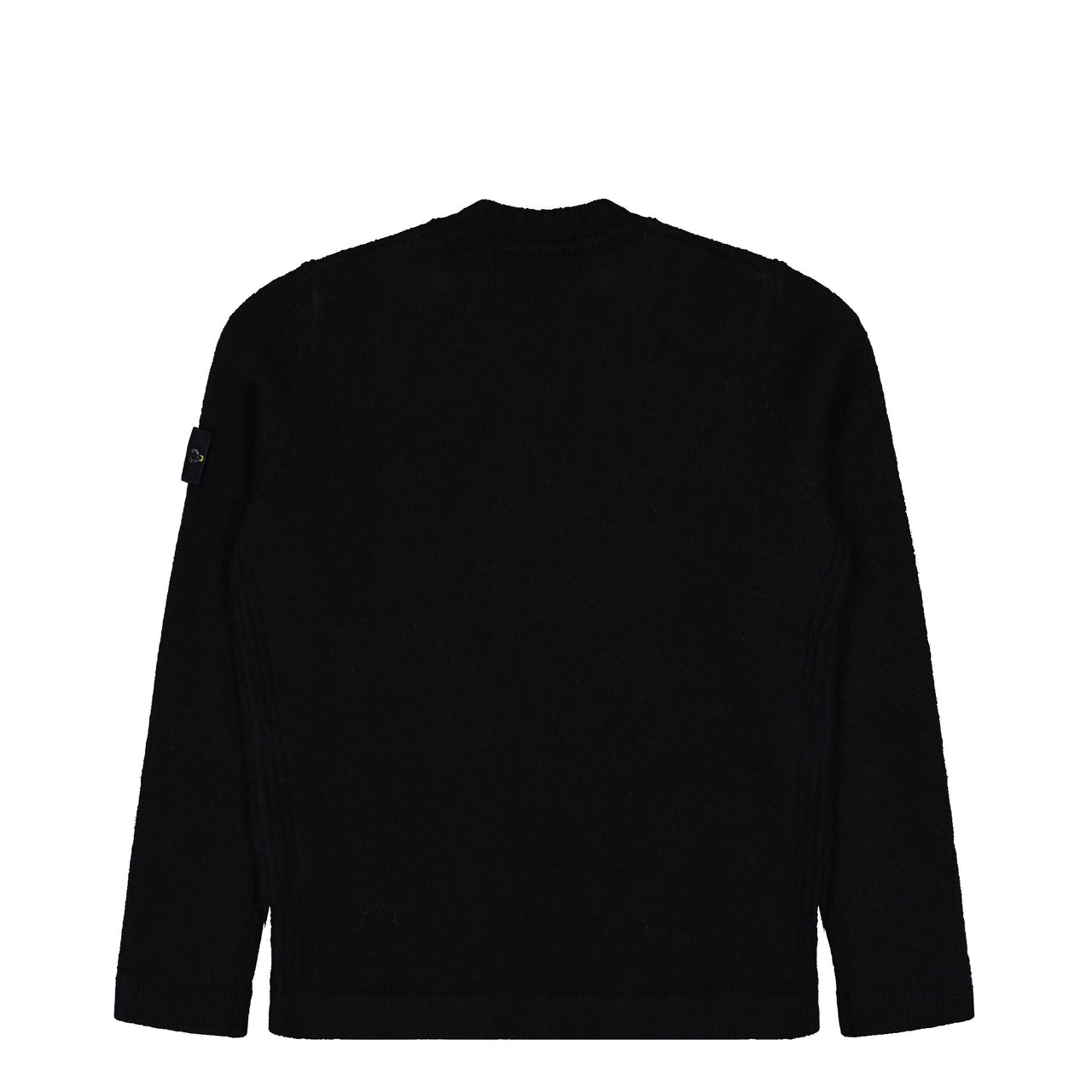 Stone Island Crewneck Jumper With Brushed Texture Black Sweatshirt K2S155100056-S00N2 V0029 Detail View 1 | GATE