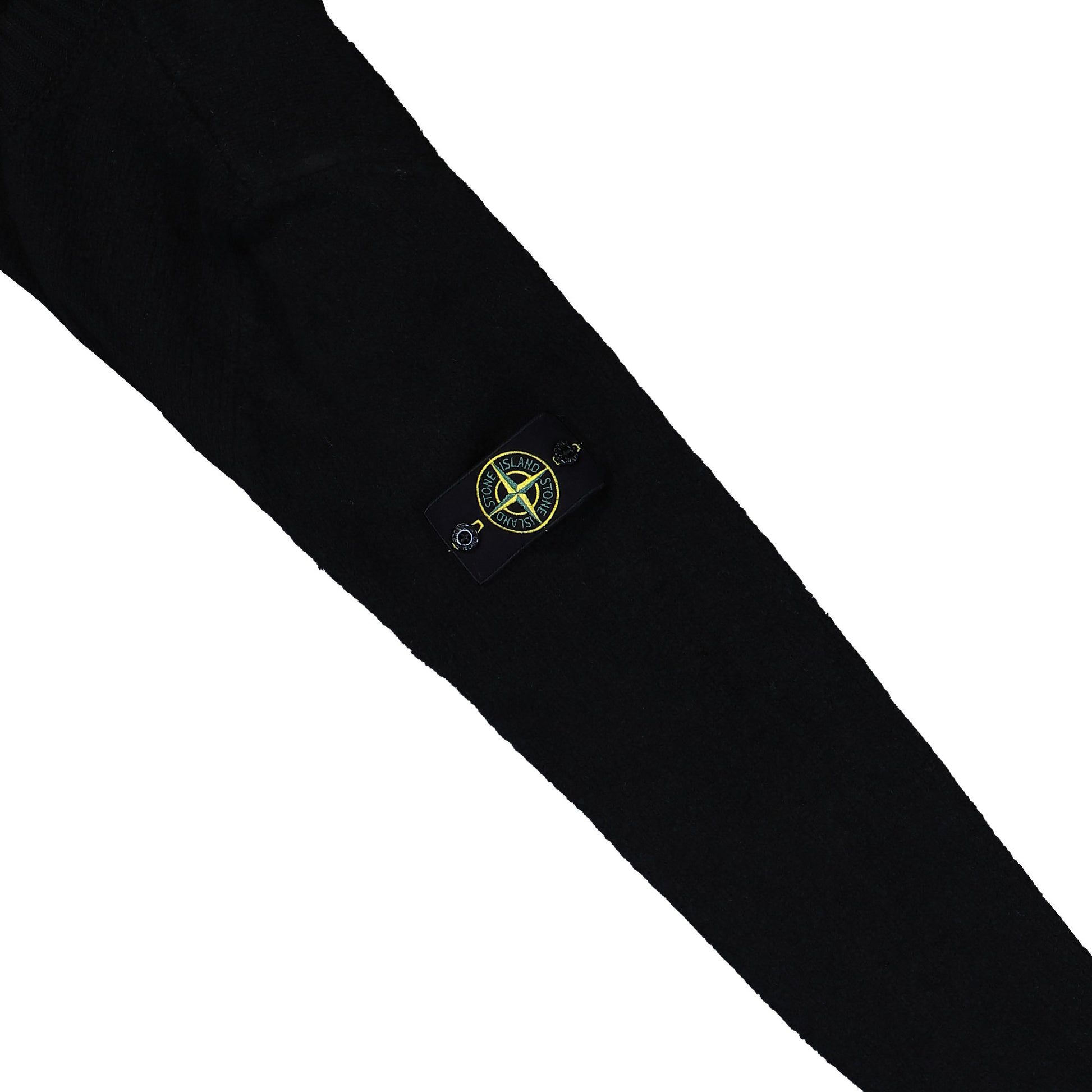 Stone Island Crewneck Jumper With Brushed Texture Black Sweatshirt K2S155100056-S00N2 V0029 Detail View 4 | GATE