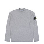 Stone Island Crewneck Jumper With Brushed Texture Grey Melange Sweatshirt K2S155100056-S00N2 V0M64 Detail View 1 | GATE