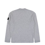 Stone Island Crewneck Jumper With Brushed Texture Grey Melange Sweatshirt K2S155100056-S00N2 V0M64 Detail View 2 | GATE