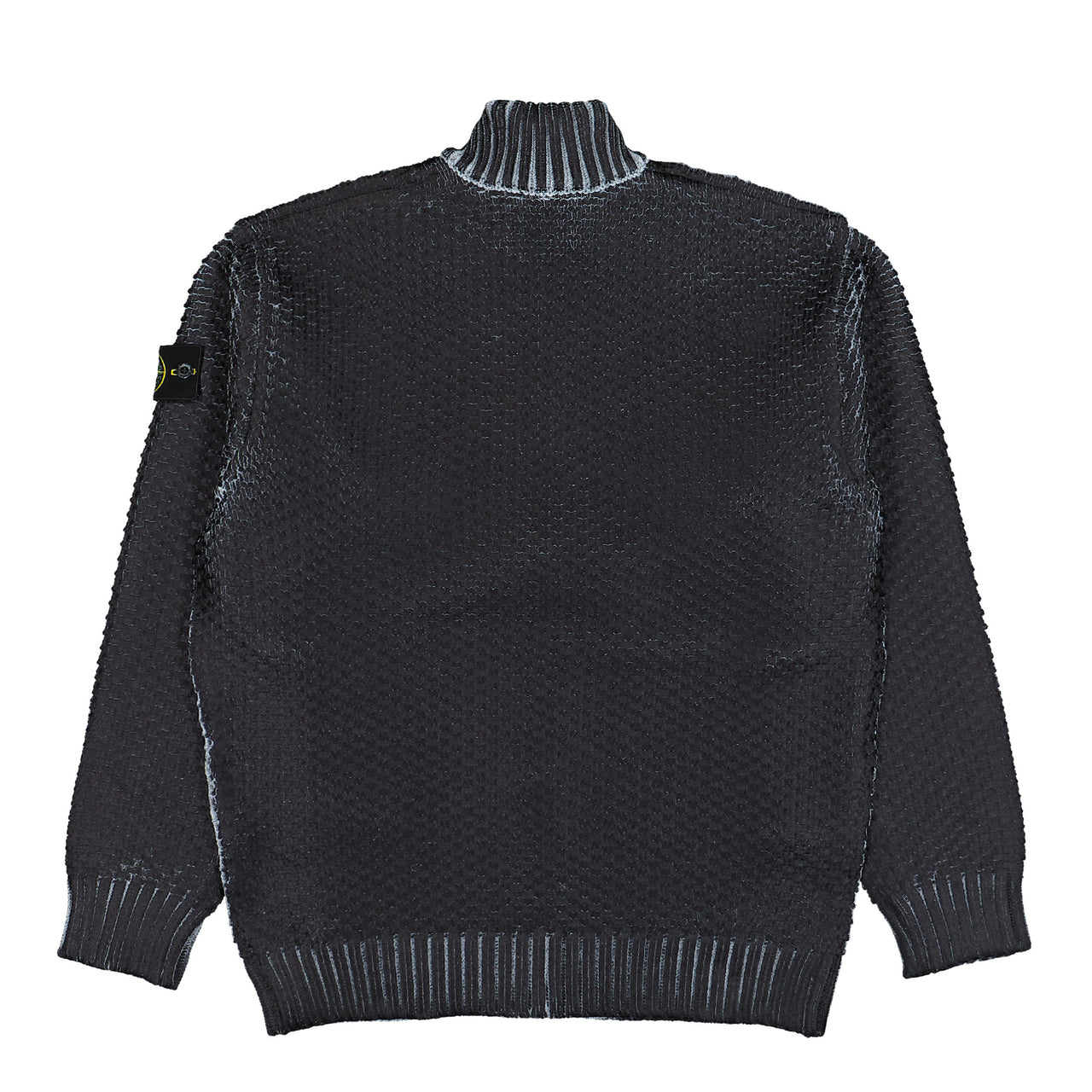 Stone Island Zip-Up Jumper With Sublimatic Print Pearl Grey Cardigans K2S155100081-S00Z5 V0061 Detail View 1 | GATE