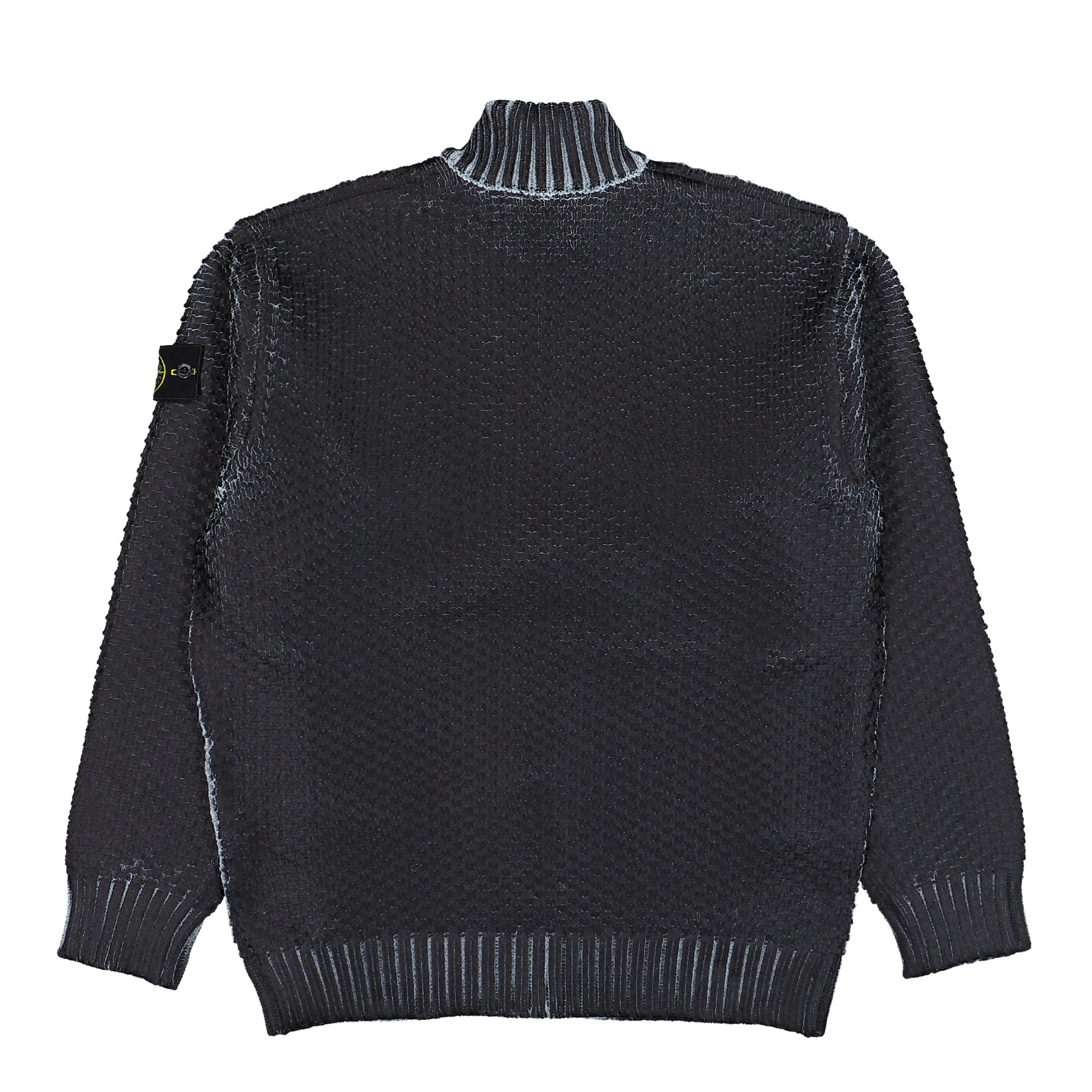 Stone Island Zip-Up Jumper With Sublimatic Print Pearl Grey Cardigans K2S155100081-S00Z5 V0061 Detail View 2 | GATE