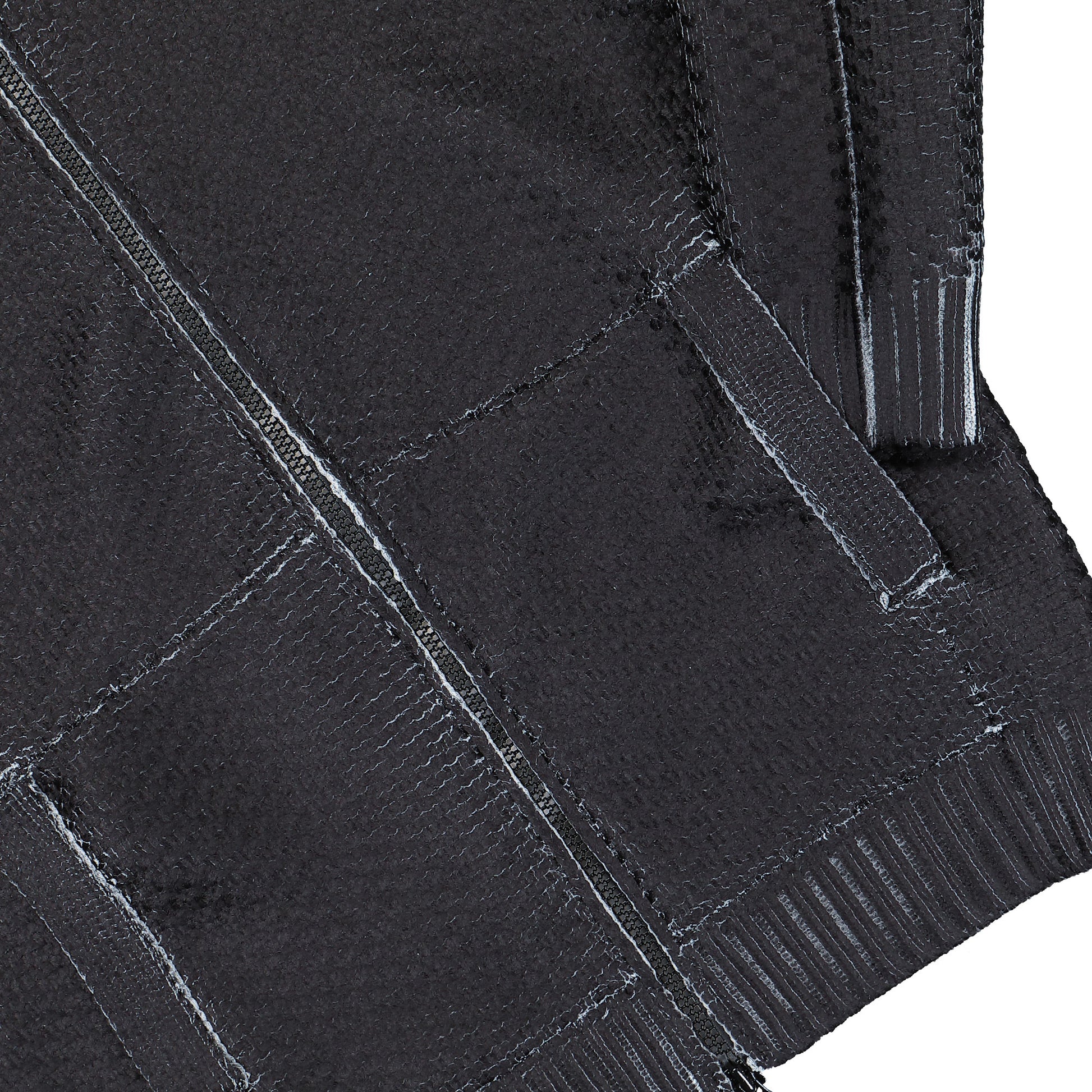 Stone Island Zip-Up Jumper With Sublimatic Print Pearl Grey Cardigans K2S155100081-S00Z5 V0061 Detail View 4 | GATE