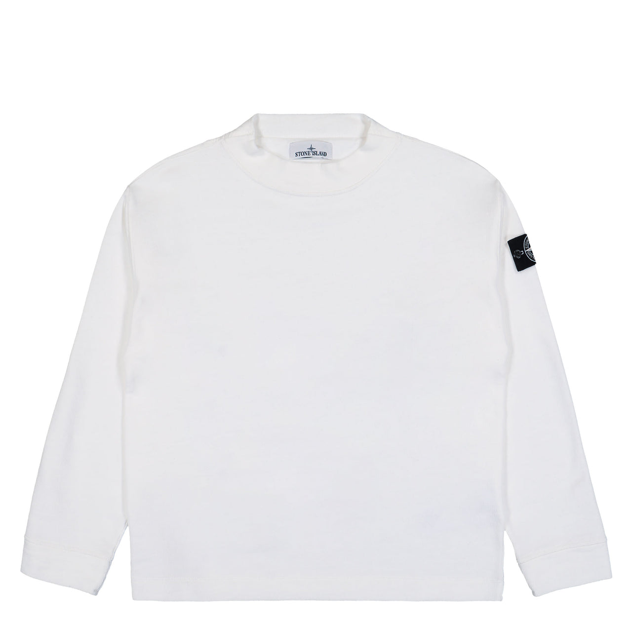 Stone Island Crater Neck Sweatshirt With Archive Inspired Prints Natural Knitwear K2S156100001-S00T2 V0099 Detail View 1 | GATE