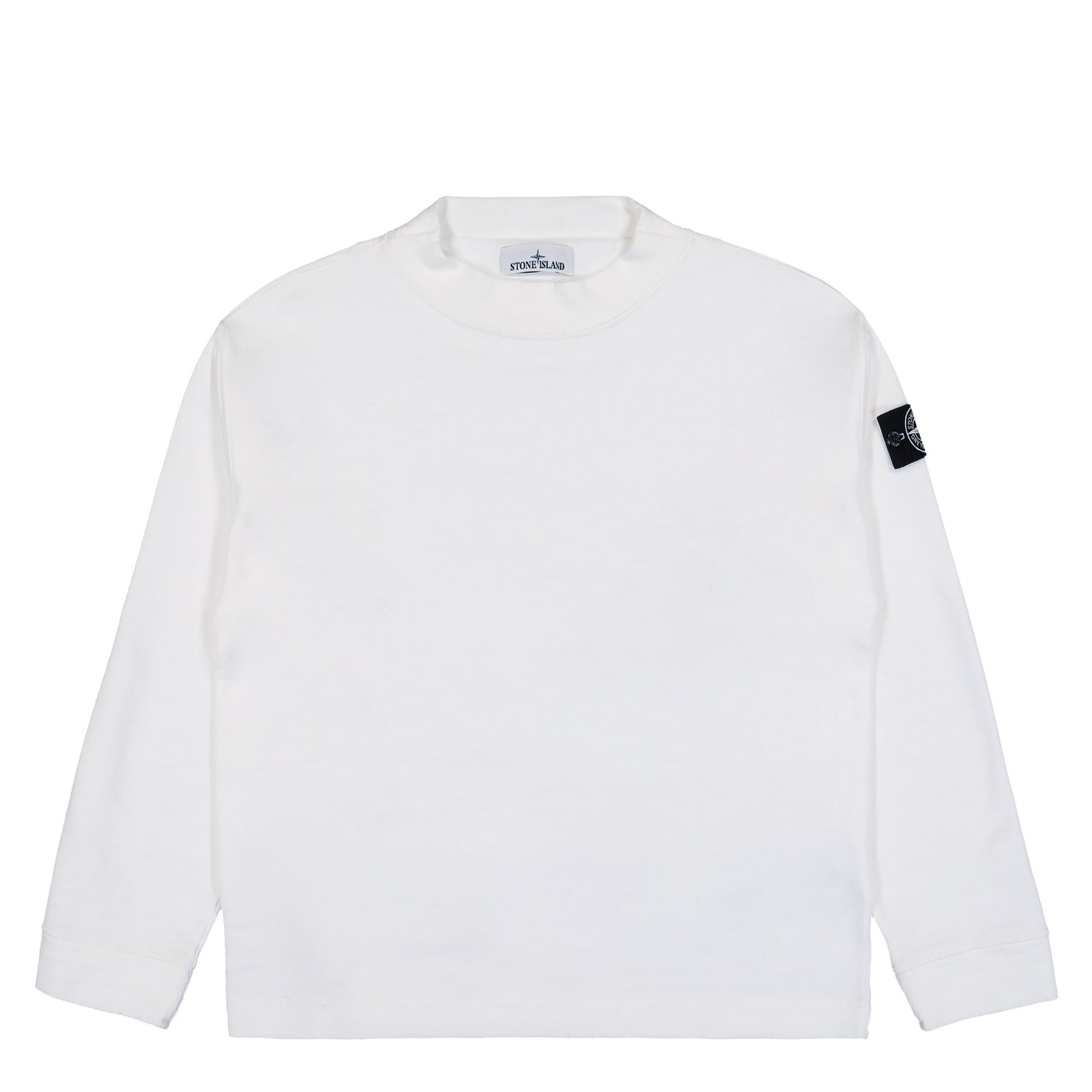 Stone Island Crater Neck Sweatshirt With Archive Inspired Prints Natural Knitwear K2S156100001-S00T2 V0099 Detail View 1 | GATE