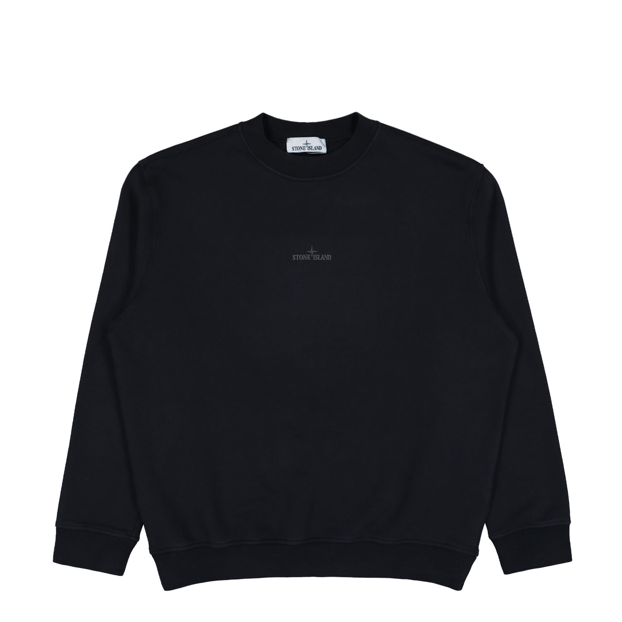 Stone Island Crewneck Sweatshirt With Industrial Four Print Black Sweatshirt K2S156100018-S0195 V0029 Detail View 1 | GATE