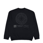 Stone Island Crewneck Sweatshirt With Industrial Four Print Black Sweatshirt K2S156100018-S0195 V0029 Detail View 2 | GATE