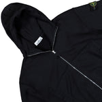 Stone Island Hooded Full-Zip Sweatshirt Black Hoodies K2S156100020-S0210 V0029 Detail View 3 | GATE