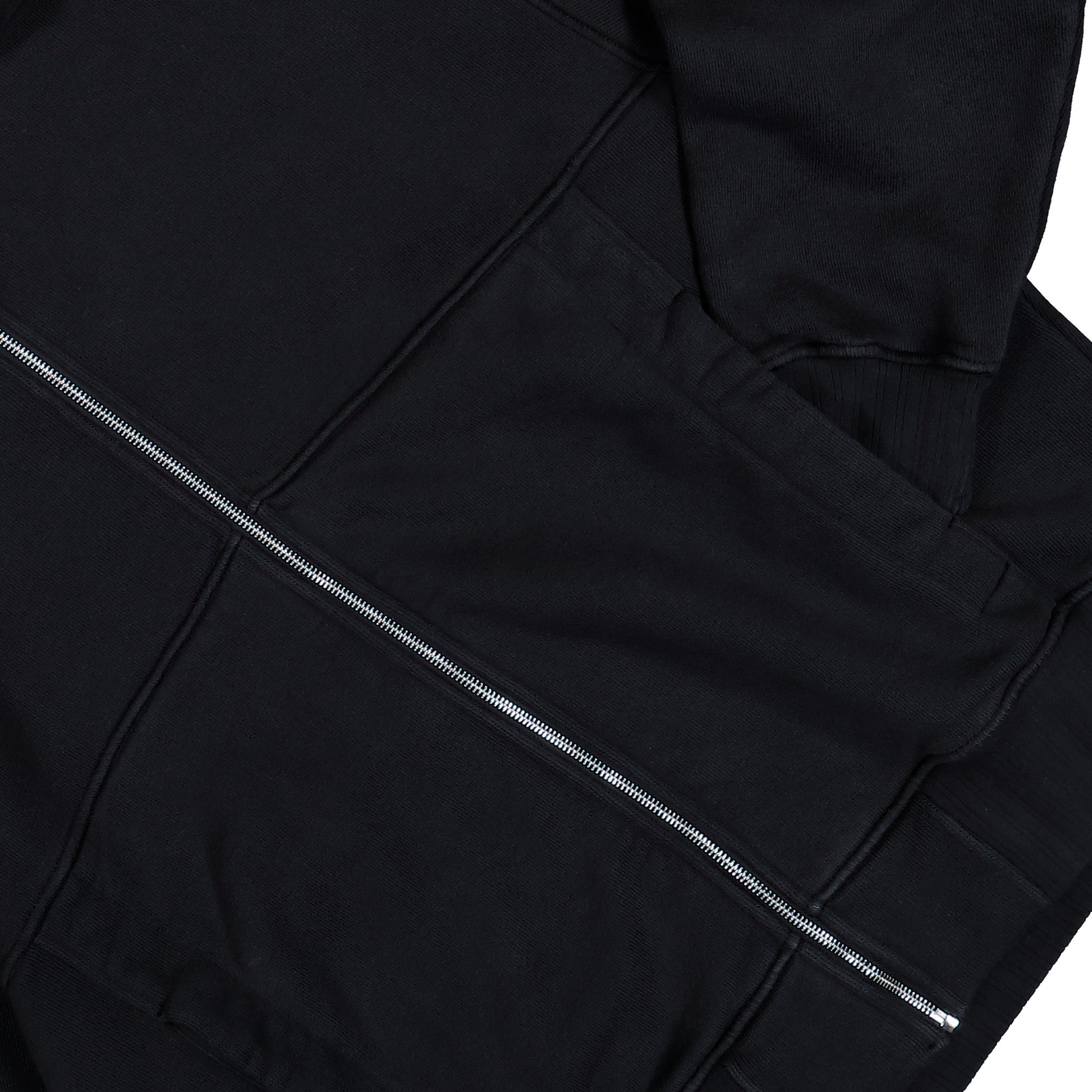 Stone Island Hooded Full-Zip Sweatshirt Black Hoodies K2S156100020-S0210 V0029 Detail View 4 | GATE