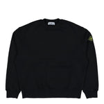 Stone Island Oversized-Fit Sweatshirt With Contrast Details Black Sweatshirts K2S156100021-S0210 V0029 Detail View 1 | GATE
