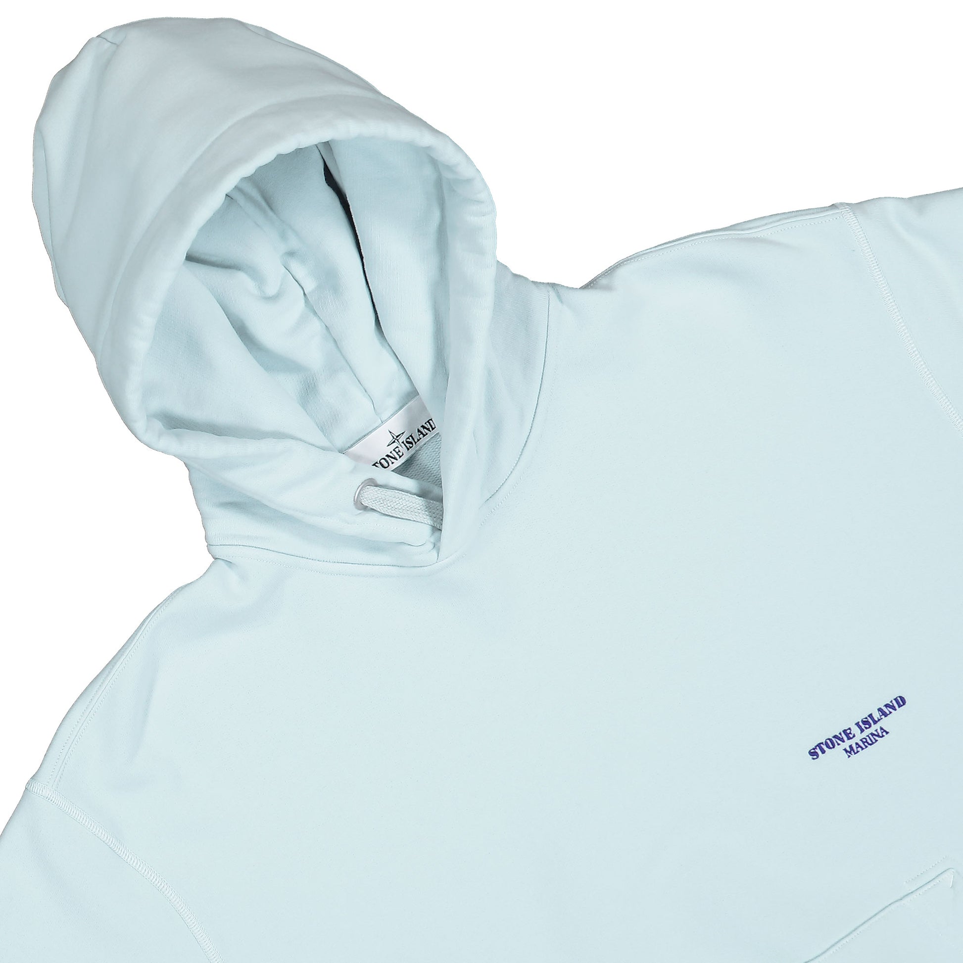 Stone Island Marina Hoodie Sweater Blue Hoodies K2S156100027-S0X13 V0040 Detail View 3 | GATE