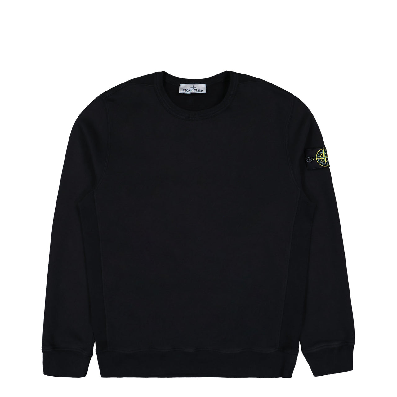 Stone Island Crewneck Sweatshirt With Ribbed Inserts Black Sweatshirt K2S156100028-S0A20 V0029 Detail View 1 | Gate