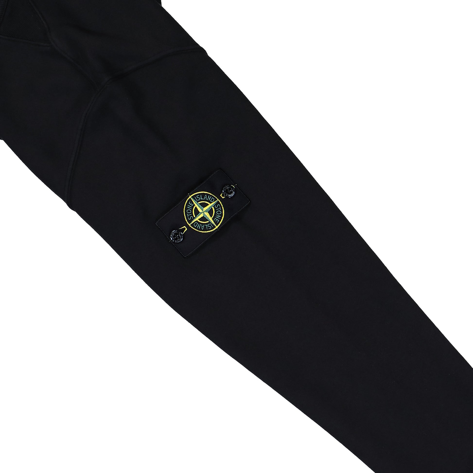 Stone Island Crewneck Sweatshirt With Ribbed Inserts Black Sweatshirt K2S156100028-S0A20 V0029 Detail View 4 | Gate