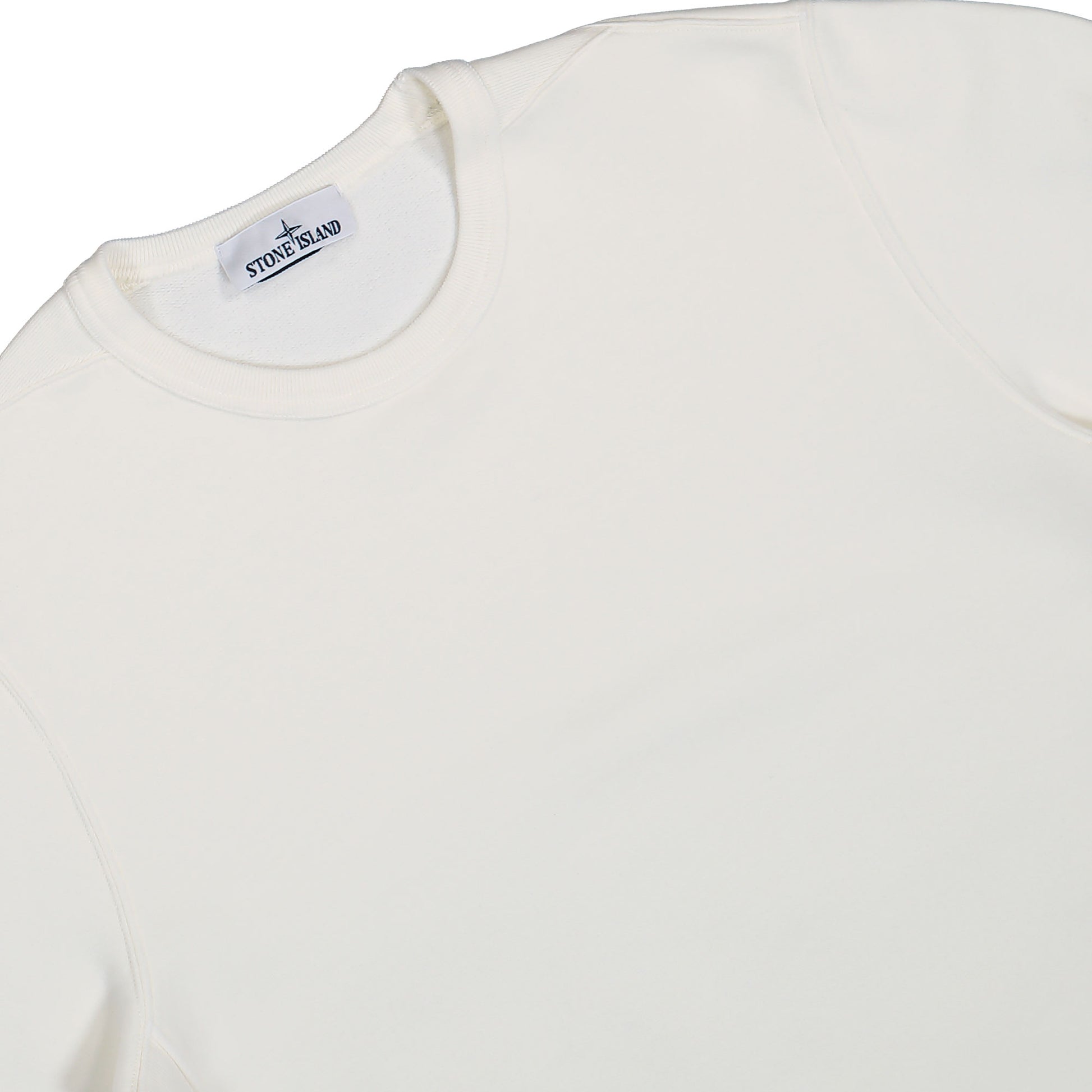 Stone Island Crewneck Sweatshirt With Ribbed Inserts Ivory Sweatshirt K2S156100028-S0A20 V0093 Detail View 3 | Gate