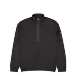 Stone Island Half-Zip Sweatshirt With Ribbed Inlays Lead Grey Sweatshirt K2S156100068-S0A20 V0062 Detail View 1 | GATE