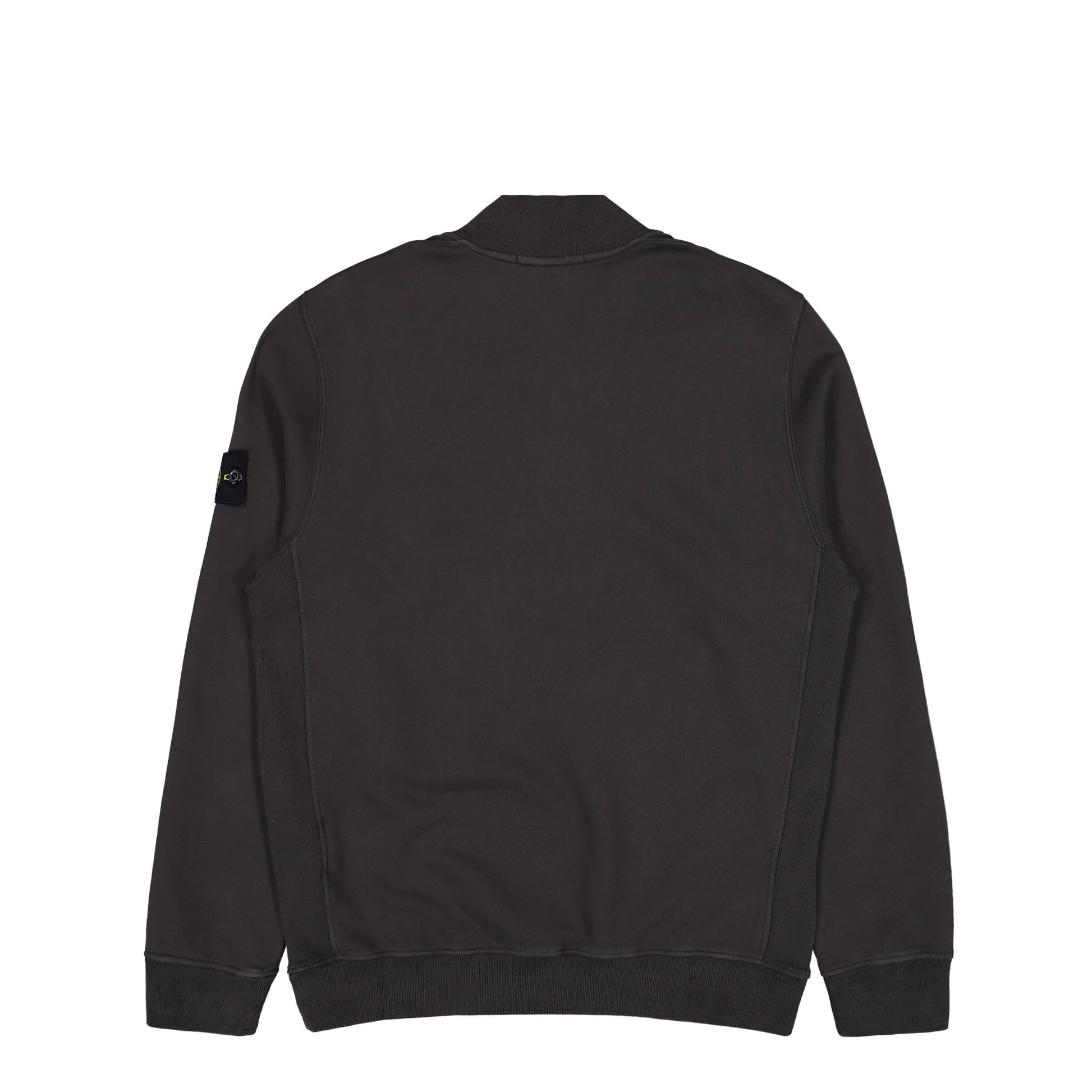 Stone Island Half-Zip Sweatshirt With Ribbed Inlays Lead Grey Sweatshirt K2S156100068-S0A20 V0062 Detail View 2 | GATE