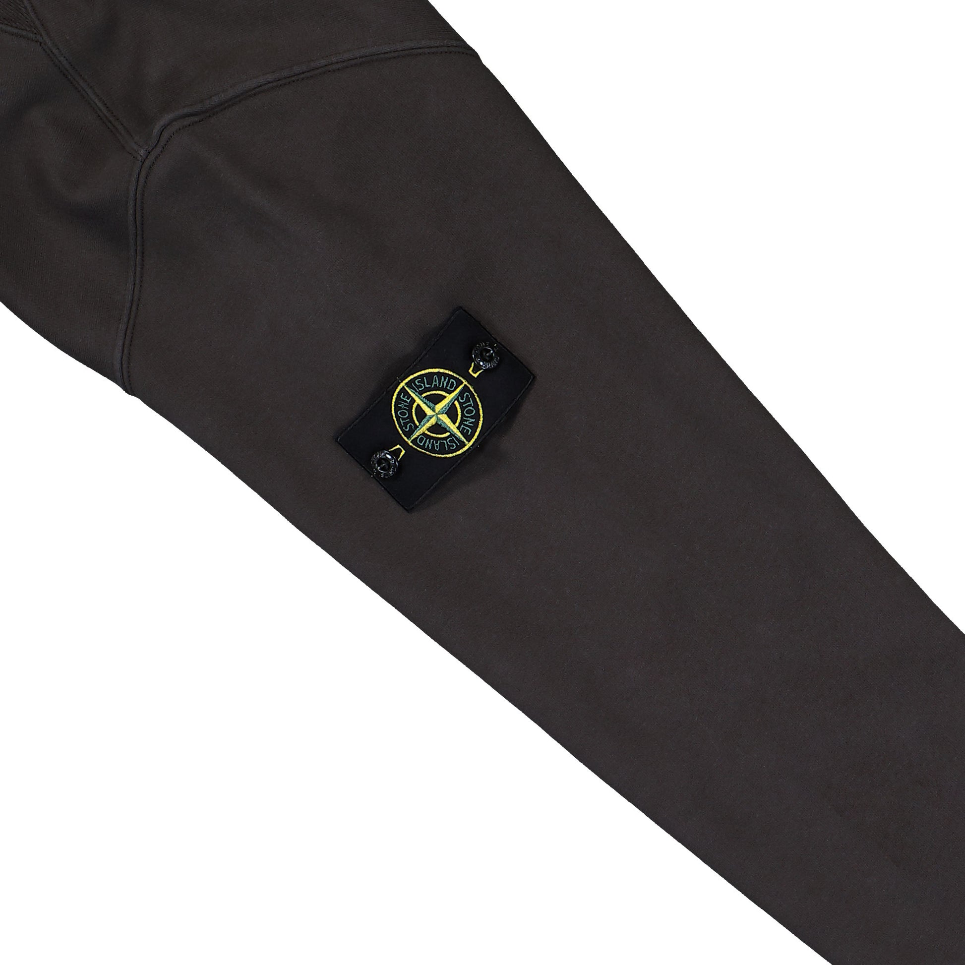 Stone Island Half-Zip Sweatshirt With Ribbed Inlays Lead Grey Sweatshirt K2S156100068-S0A20 V0062 Detail View 4 | GATE