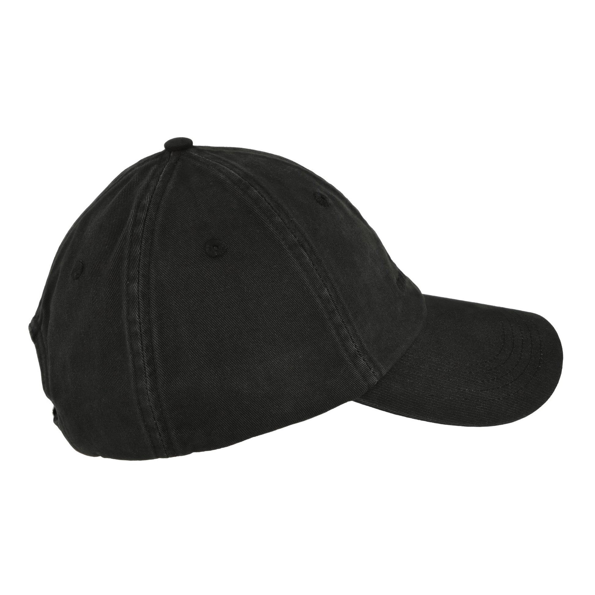 Stone Island Baseball Cap With Logo Embroidery Black Headwear K2S159100009-S0106 V0029 Detail View 3 | GATE
