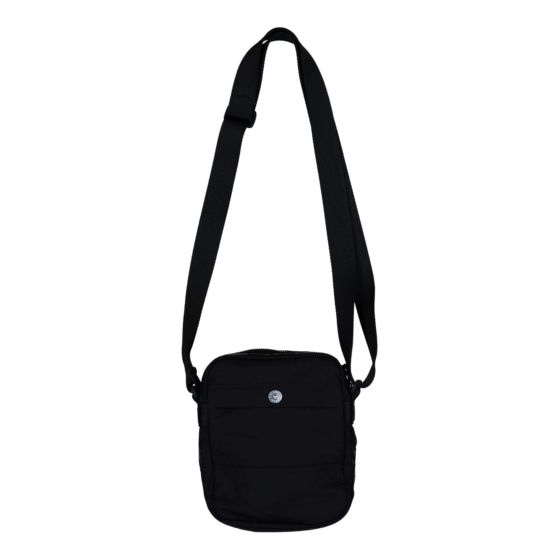 Stone Island Pouch Bag With Front Pocket And Ripstop Lining Black Shoulder Bag K2S159200015-S0251 V0029 Detail View 2 | GATE