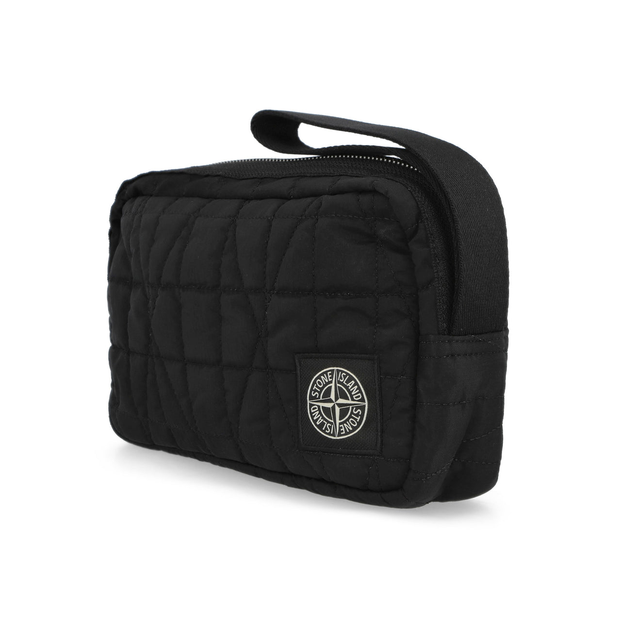 Stone Island Wrist Pouch With Inner Compartments And Zips Black Hand Bags K2S159200017-S0255 V0029 Detail View 1 | GATE