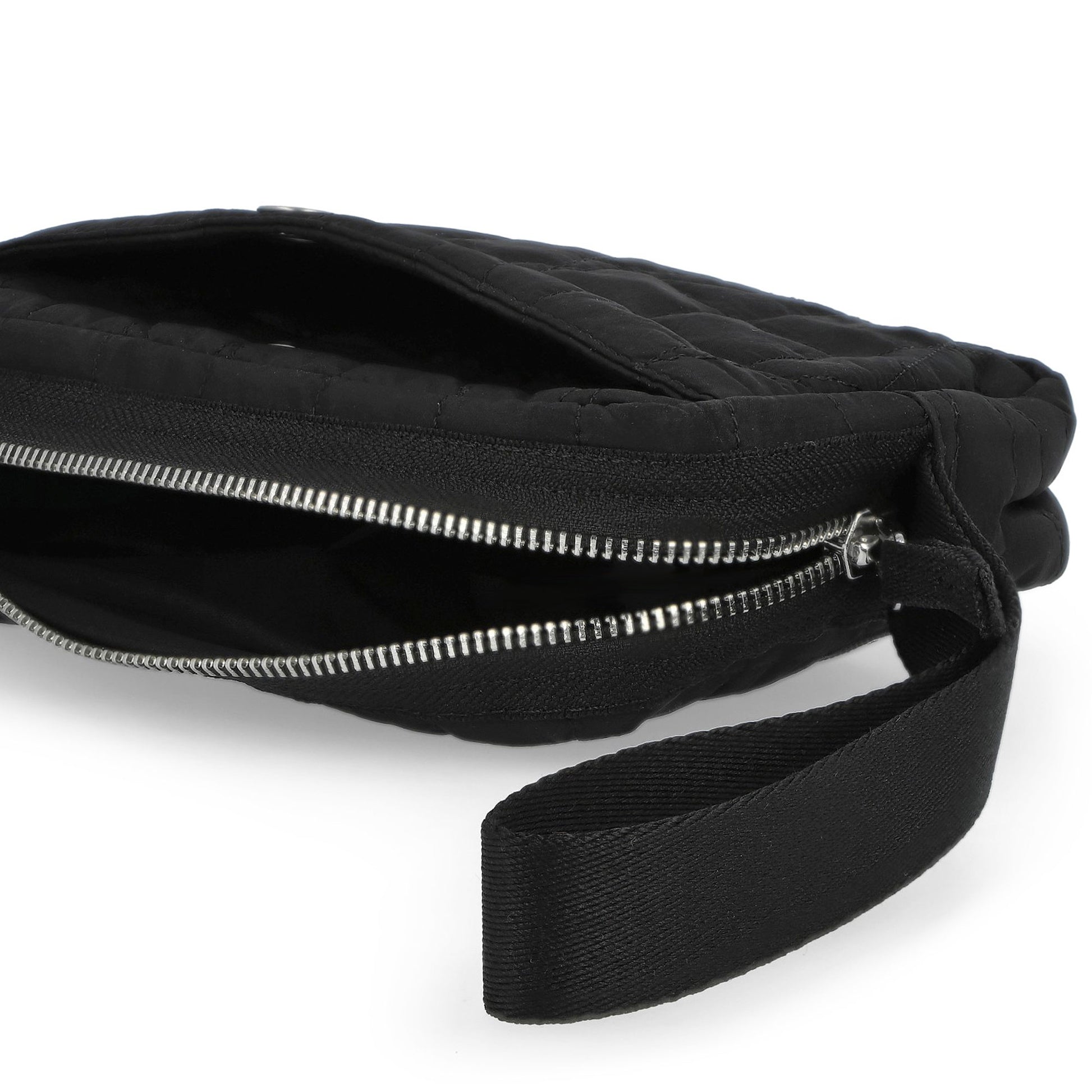 Stone Island Wrist Pouch With Inner Compartments And Zips Black Hand Bags K2S159200017-S0255 V0029 Detail View 5 | GATE