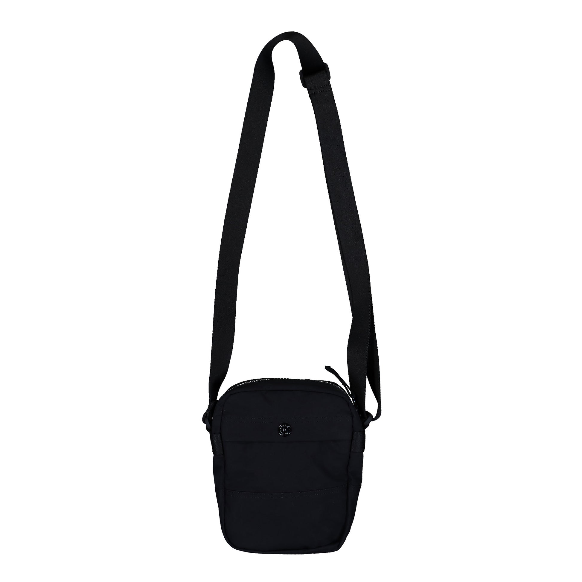 Stone Island Pouch Bag With Snap Pockets And Adjustable Strap Black Shoulder Bags K2S159200019-S0257 V0029 Detail View 2 | GATE