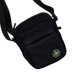 Stone Island Pouch Bag With Snap Pockets And Adjustable Strap Black Shoulder Bags K2S159200019-S0257 V0029 Detail View 3 | GATE