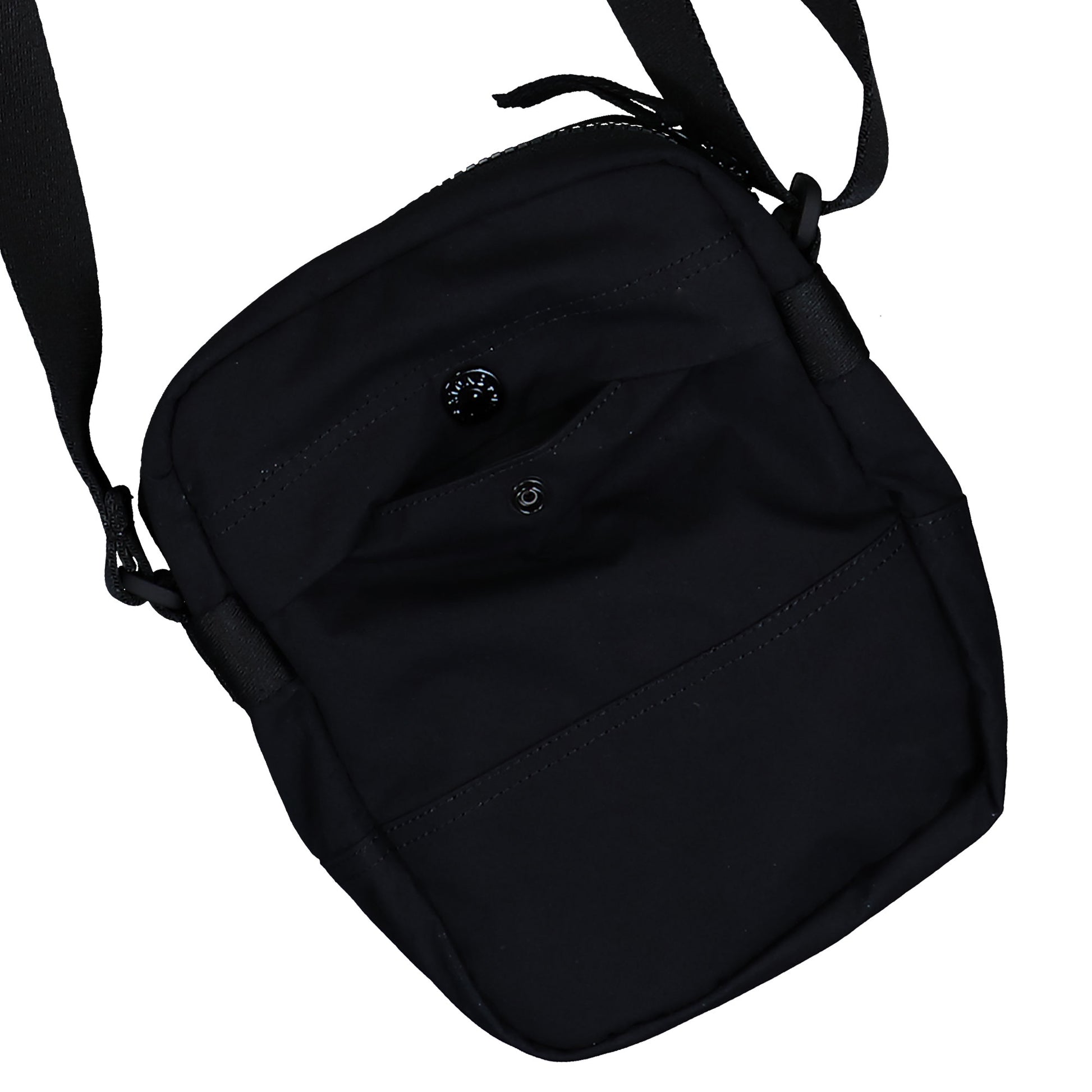 Stone Island Pouch Bag With Snap Pockets And Adjustable Strap Black Shoulder Bags K2S159200019-S0257 V0029 Detail View 4 | GATE