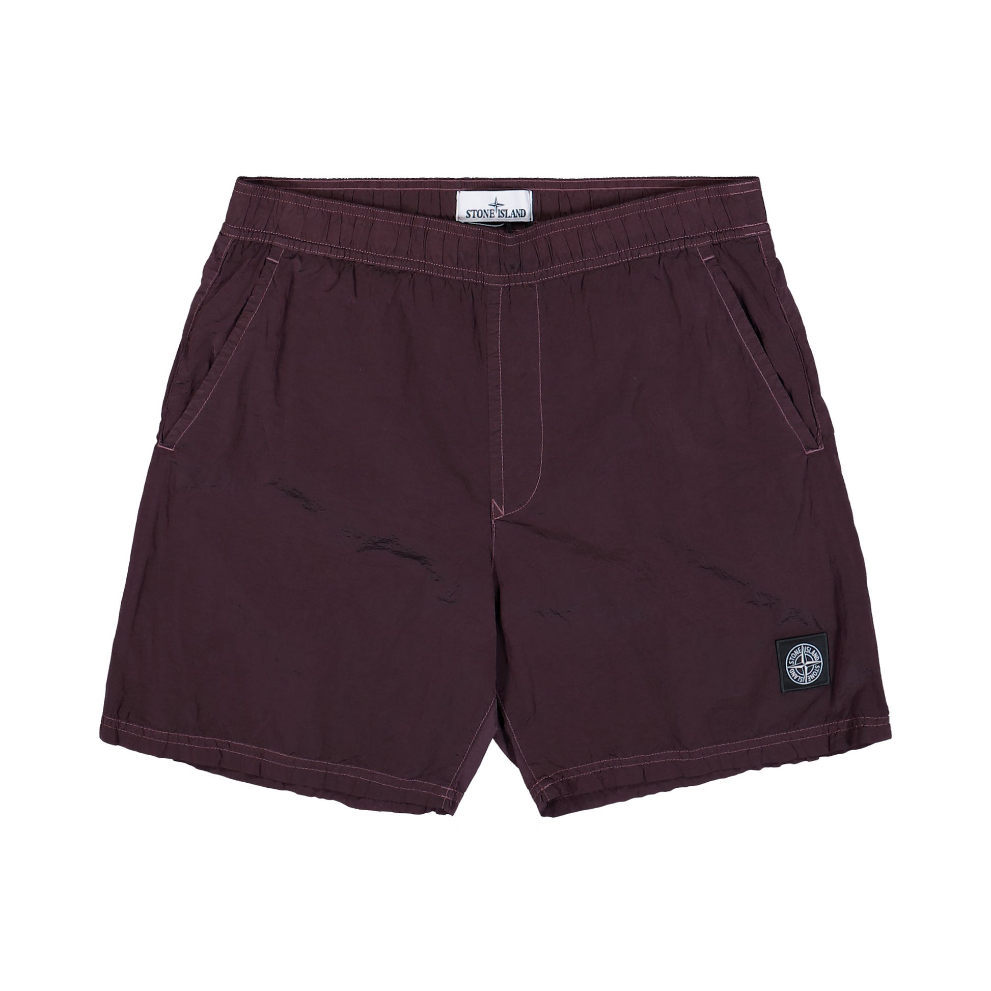 Stone Island Swim Shorts With Pockets And Mesh Lining Amaranth Swim Short K2S15B100004-S0043 V0017 Detail View 1 | GATE