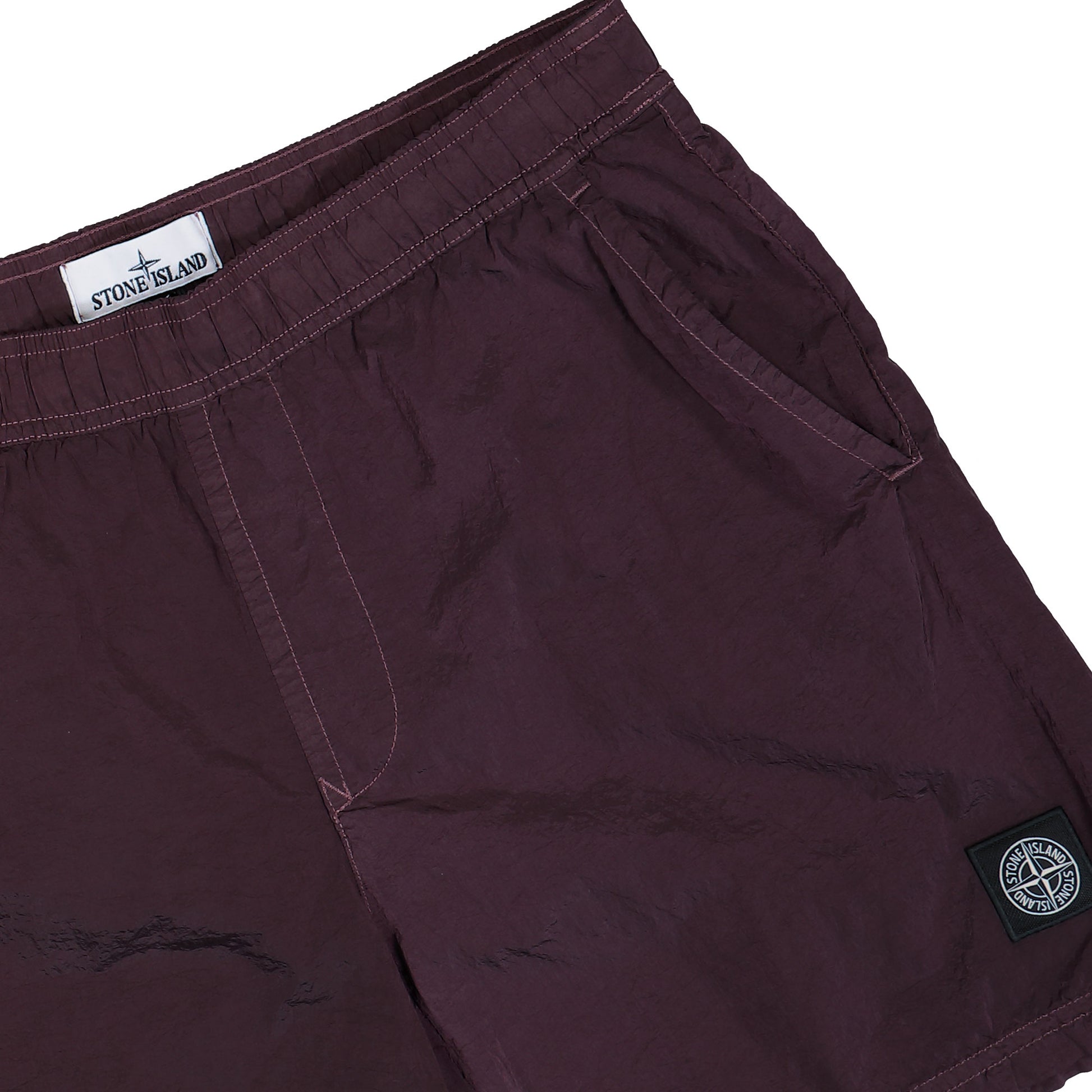 Stone Island Swim Shorts With Pockets And Mesh Lining Amaranth Swim Short K2S15B100004-S0043 V0017 Detail View 4 | GATE