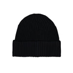 Stone Island Beanie With Compass Logo On Cuff Black Headwear K2S15N100002-S00C3 V0029 Detail View 2 | GATE