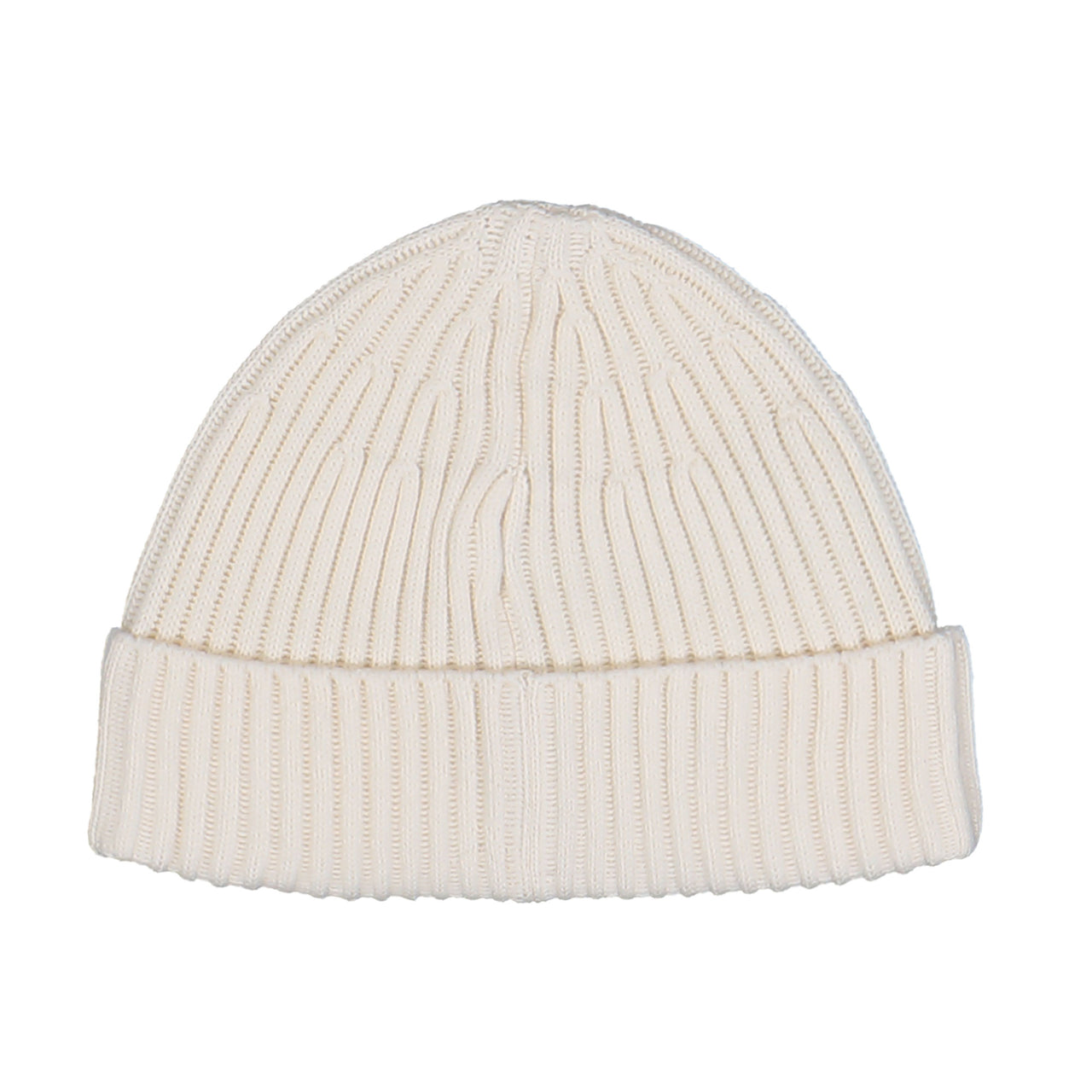 Stone Island RWS Wool Beanie With Compass Logo Patch Ivory Beanies K2S15N100002-S00C3 V0093 Detail View 1 | GATE