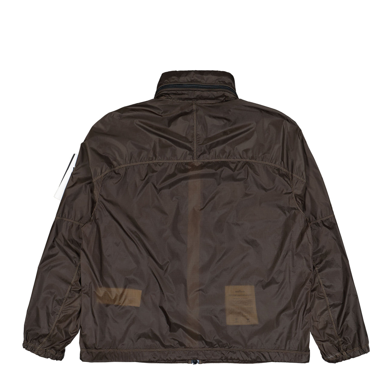 Stone Island Light Jacket With Anti-Drop And Concealed Hood Military Green Jacket K2S15Q100007-S0163-V0054 Detail View 1 | GATE