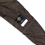 Stone Island Light Jacket With Anti-Drop And Concealed Hood Military Green Jacket K2S15Q100007-S0163-V0054 Detail View 5 | GATE