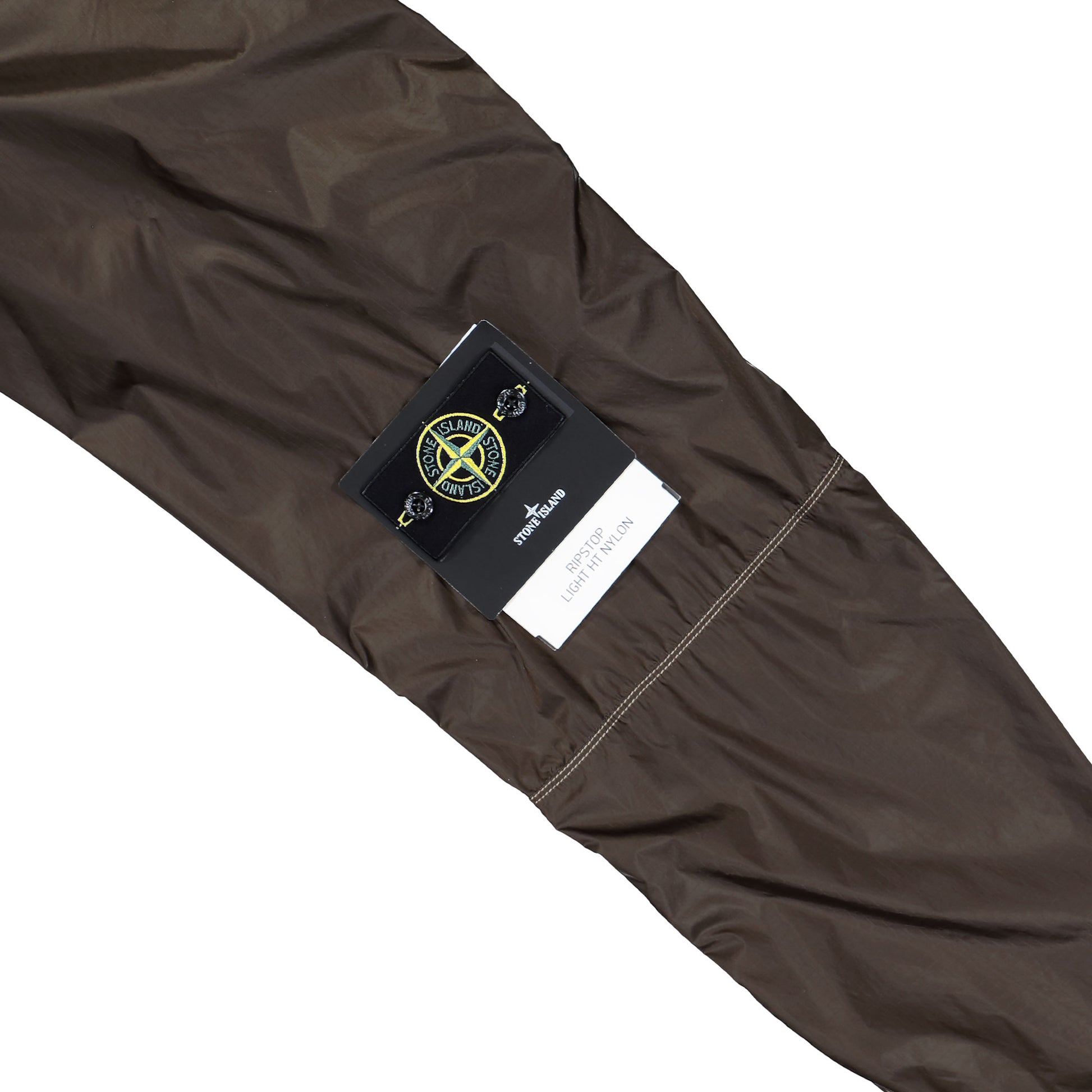 Stone Island Light Jacket With Anti-Drop And Concealed Hood Military Green Jacket K2S15Q100007-S0163-V0054 Detail View 5 | GATE