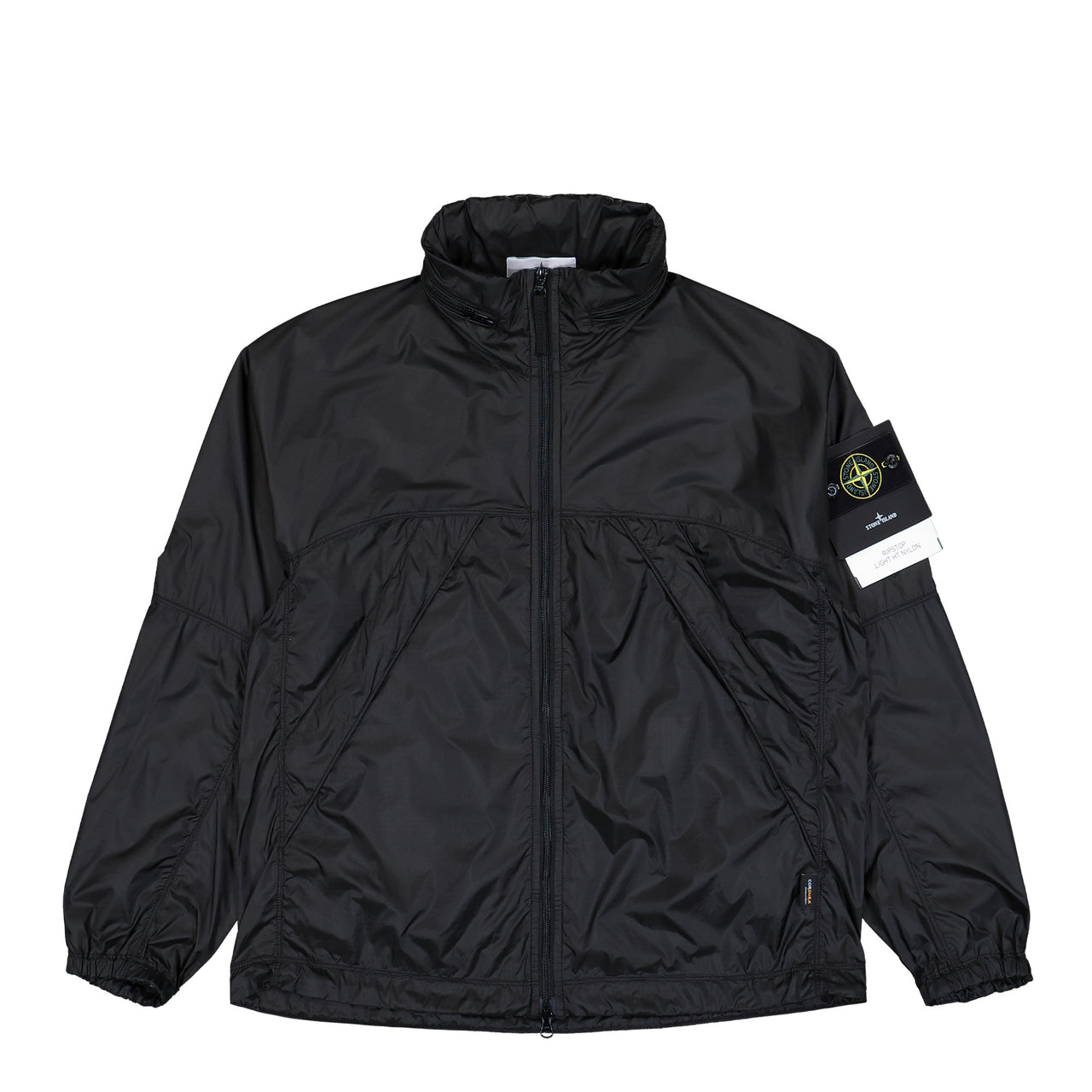Stone Island Light Jacket With Anti-Drop And Concealed Hood Lead Grey Windbreaker K2S15Q100007-S0163-V0062 Detail View 1 | GATE