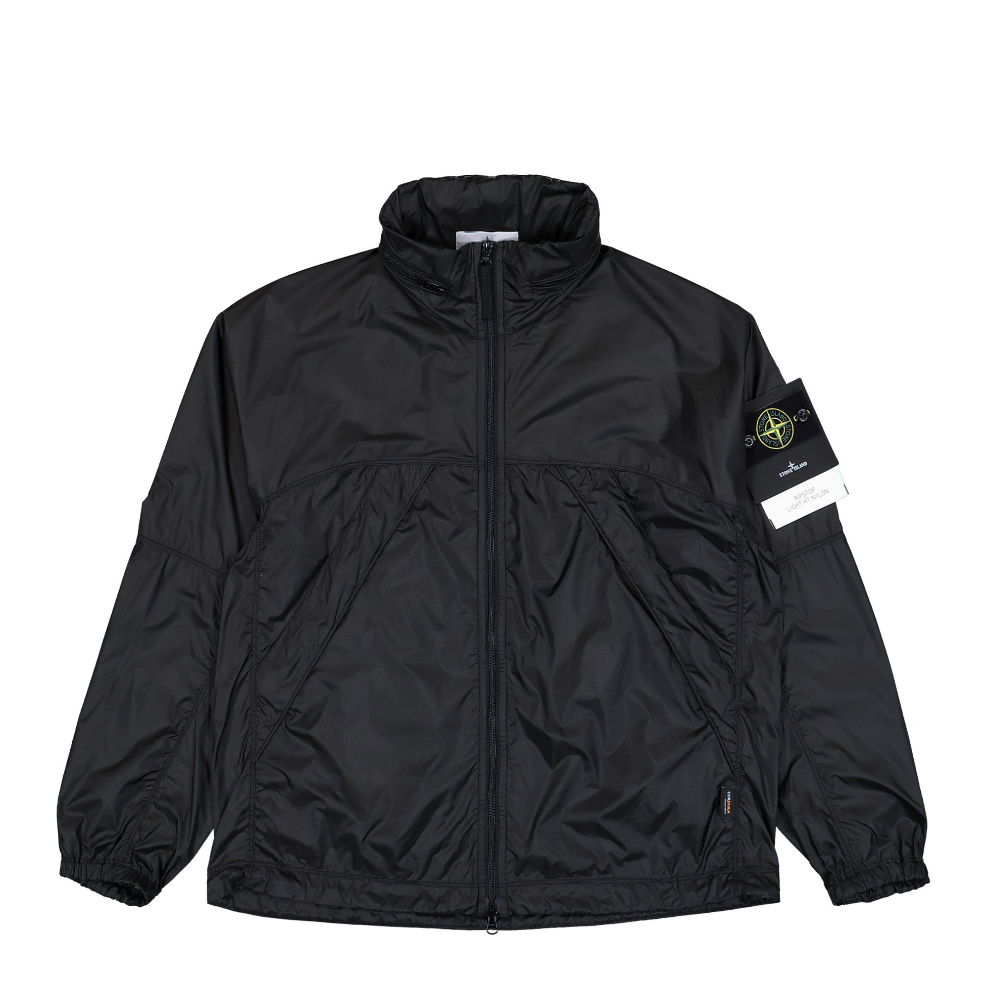 Stone Island Light Jacket With Anti-Drop And Concealed Hood Lead Grey Windbreaker K2S15Q100007-S0163-V0062 Detail View 1 | GATE