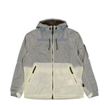 Stone Island Light Hooded Jacket With Anti-Drop And Reflective Details Ivory Windbreaker K2S15Q100008-S0163 V0093 Detail View 1 | GATE