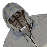 Stone Island Light Hooded Jacket With Anti-Drop And Reflective Details Ivory Windbreaker K2S15Q100008-S0163 V0093 Detail View 3 | GATE