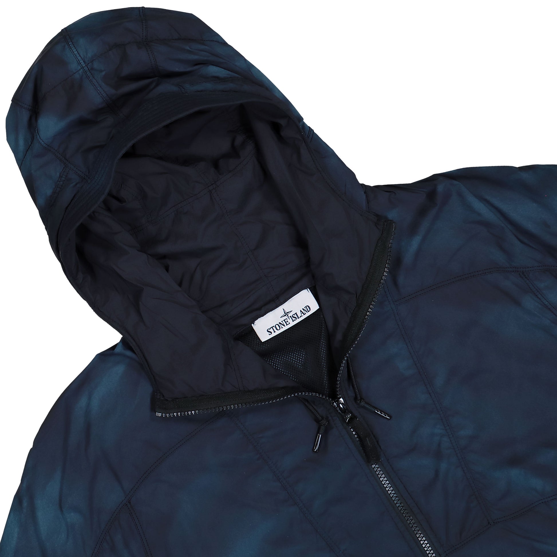Stone Island Skin Touch Nylon-TC Corrosion Treatment Jacket Petrol Jackets K2S15Q100022-S00R3 V0029 Detail View 3 | GATE